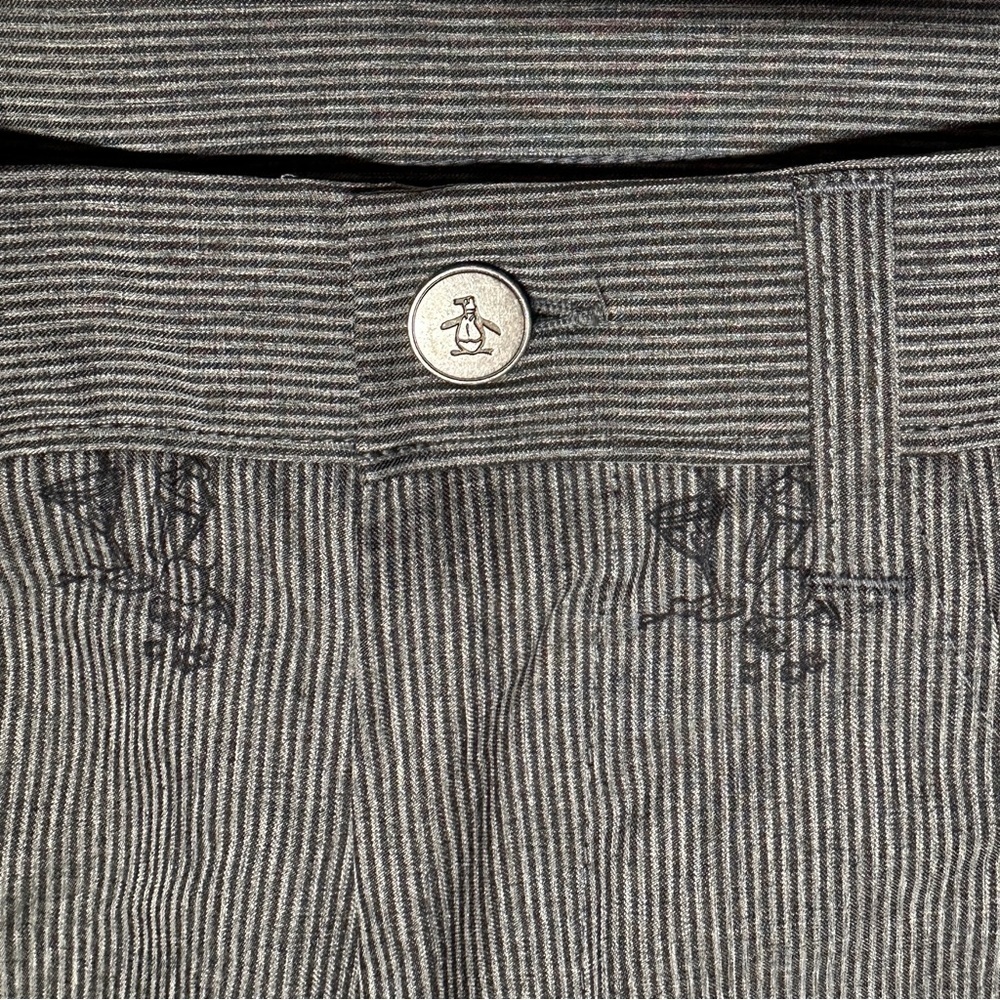Men’s Cocktail Print Striped Penguin Shorts Size 32 Casual Summer Party Cruise - Picture 12 of 13